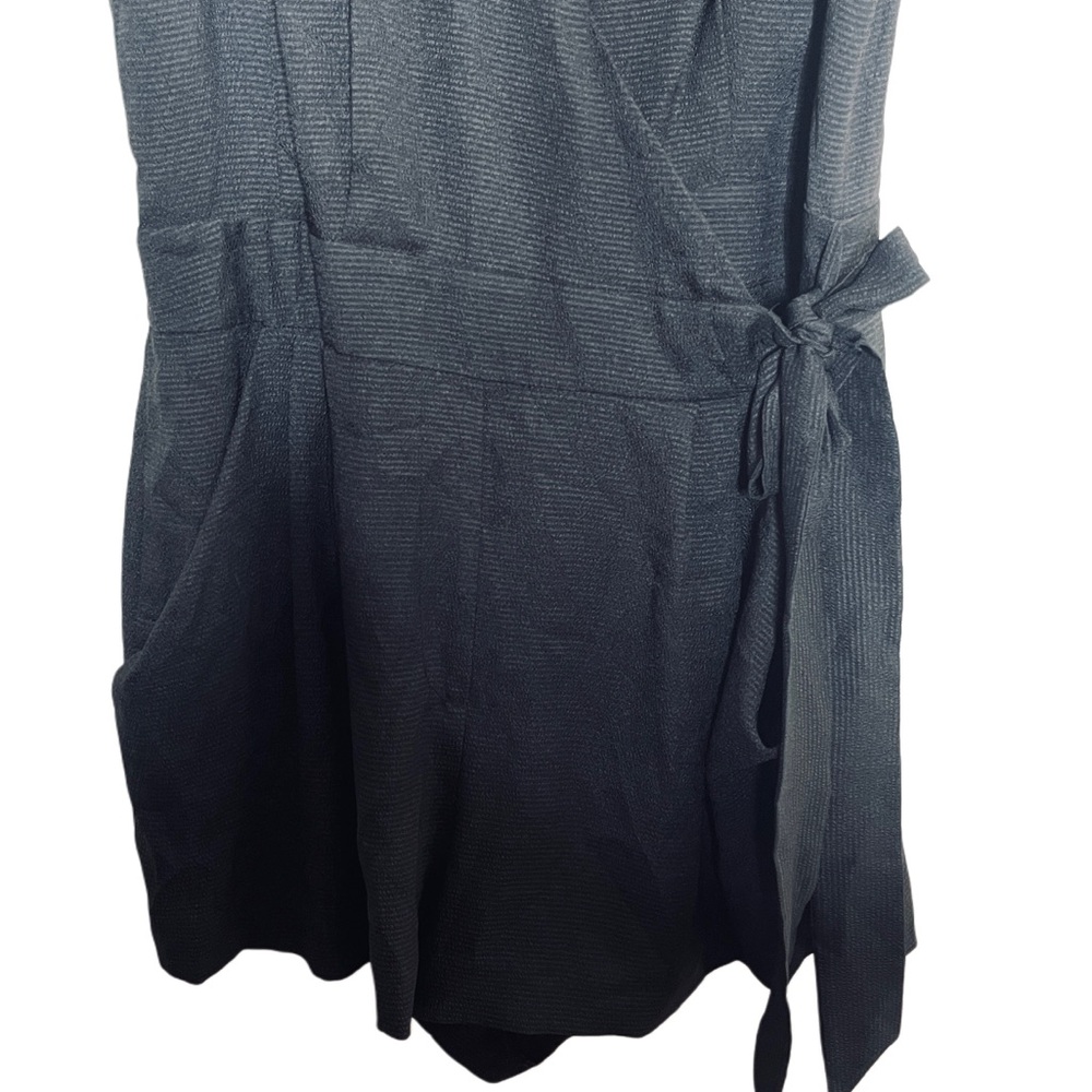 RACHEL Rachel Roy Women’s Black Wrap Romper Size 12 - Picture 3 of 9